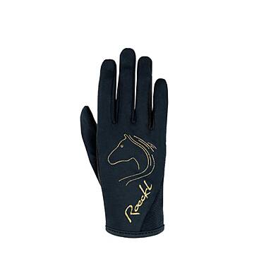 Roeckl TRYON Black/Gold Kinder Sommer