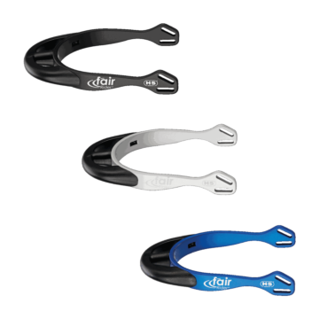 Sprenger fairRider Sporen - Aluminium, 25mm Hals schwarz dünn abgerundet