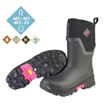 Muck Boots Arctic ICE Mid-Women Schwarz/Pink