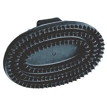 Kerbl Covalliero Gummistriegel Oval Schwarz