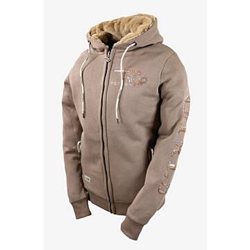OSWSA Damen Ranchgirls Teddy Sweatjacket "SCARLETT" Softsand