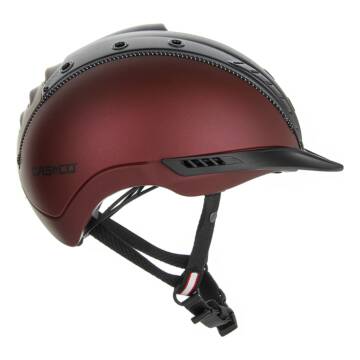 Casco Reithelm Mistrall-2 EDITION Dunkelrot-Schwarz Struktur