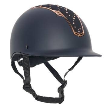 Imperial Riding Reithelm IRHOlania Crystal Navy-Rosegold