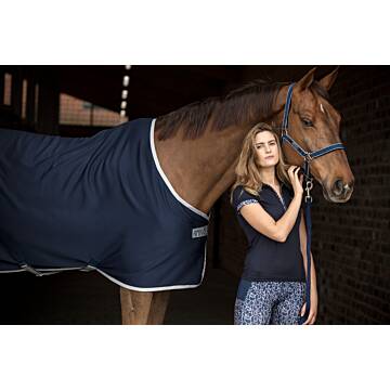HORSEWARE Amigo Jersey Cooler Abschwitzdecke Navy/Silver