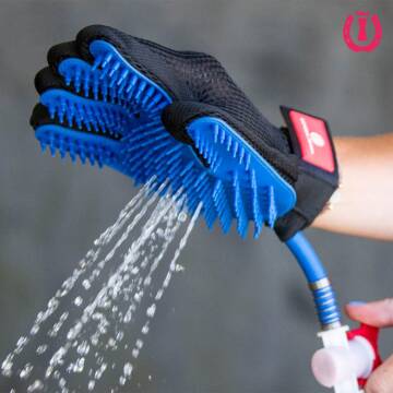 Imperial Riding Putz-, und Massage Handschuh IRH-Star Care
