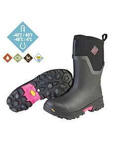 Muck Boots Arctic ICE Mid-Women Schwarz/Pink