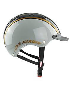 Casco Reithelm Nori Sand-Schwarz Kupfer glänzend