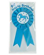 Happy Ross Pferde-Turnierschleife zum anstecken "Happy Birthday"