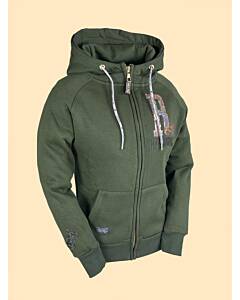 OSWSA RANCHGIRLS HOODED JKT "SHINY" khaki | lightgold