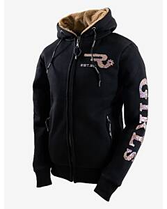 OSWSA Damen Ranchgirls Teddy Sweatjacket "SCARLETT" Black