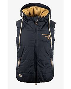 OSWSA Ranch Girls Hooded Vest `PAM` black / caramel