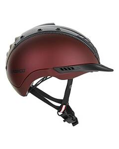 Casco Reithelm Mistrall-2 EDITION Dunkelrot-Schwarz Struktur