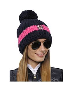 SPOOKS Hat Stripe Navy/Pink